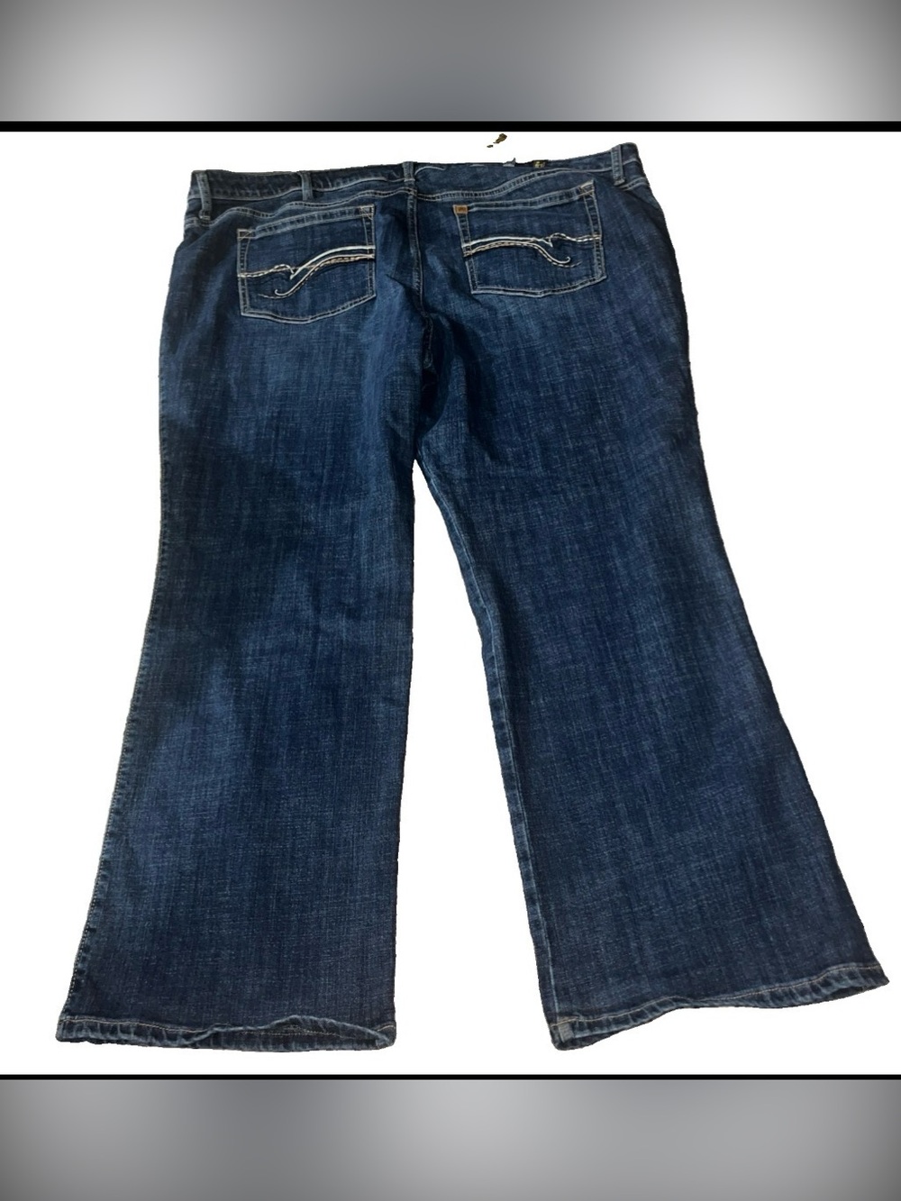 Aura Dark Blue Wide Leg Jeans